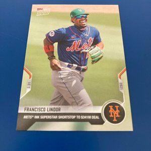 Topps Now, 2021 Francisco Lindor Baseball Card, #ST-3